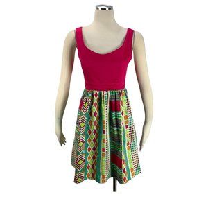 Judith March Medium Dress Pink Tie Back Sleeveless